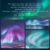 Outros Home Garden Northern Lights Galaxy Projector Aurora Star Projector Night Light Built-in Music Projection Lamp for Bedroom Decor Kids Gift 230617