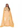 Meerjungfrau-Abschlussballkleider mit Wickelspitze und Applikationen, arabische Abendkleider für schwarze Mädchen in Übergröße, Kleid für besondere Anlässe