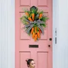 Fleurs décoratives guirlande de carottes de pâques décoration bricolage guirlande de fleurs artificielles cadeaux de fête heureuse décoration de maison de mariage