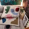 Dywany Nordic Ins Building Bloks Bawełniany koc podróżny Rozkłada Sofa Ręcznik pokrywka dywanowa pojedyncza mata gobelinowa