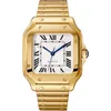 시계 패션 커플 시계 reloj hombre 남자 39.8MM 여자 35.1MM 스퀘어 다이얼 기계 작업 안정적인 방수 디자이너 luxurywatches bigbang 시계 dhgates