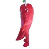 Costume de mascotte de piment rouge de haute qualité thème de personnalisation déguisement robe de festival de vêtements publicitaires