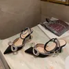 New Sandals Heels stiletto women's shoes bow knot French bandage rhinestone wrapped transparent pointed high heel sandals 230615