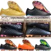 Wyślij z torbą wysokiej jakości buty piłkarskie Phantom Ultra Venom FG Limit Hypervenom korki piłkarskie męskie miękkie skórzane buty sportowe galwanizacja Lithe Knit buty piłkarskie US 6.5-12