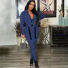 Женские женские брюки Streatwear Casual Trade Clesuit Women Set Y2K с длинным рукавом с длинным рукавом укороченной пиджак и соответствующие наборы спортивные