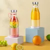 Fruit Vegetable Tools Rechargeable Mixers Fresh Fruit Juicers Blue/Pink Usb Portable Juicers Bottle Mini Fast Electric Portable Blenders Smoothie Ice 230617