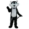 Costumi mascotte Halloween Fancy Party Dress Peluche Lupo Fursuit Personaggio dei cartoni animati Carnevale Natale Pasqua Pubblicità Festa di compleanno Costume Outfit