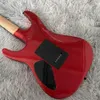 Ltd KH-2 Ouija Metallic Red Kirk Hammett Подпись электрогитара обратной штанги, Floyd Rose Tremolo, черная аппаратная звезда Moon Inlay China Emg пикапы