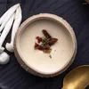 Bols bol en céramique Restaurant créatif oursin Dessert soupe épaisse œuf cuit à la vapeur collation couleur unie vaisselle