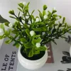 Fiori secchi Piccole piante artificiali in vaso Bonsai simulati Ornamenti da tavolo finti per ufficio Decorazioni per il giardino di casa Nuovo