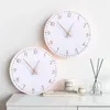 Wall Clocks Wood Round Digital Mute Clock Household For TIME Silent Pointed Home Kid Room Bedroom Office Decor 2023