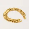 Pulseiras de link com design exclusivo largura 18 mm bola de cor dourada joias da moda masculinas femininas pulseiras/pulseiras atacado