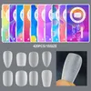 False Nails 420500pcs False Nails Acrylic Press on Nails Ultra-thin Frosted Full Cover Short Nail Capsule Gel X Tips For Extension Manicure 230619