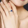 Обручальные кольца европейское и американское стиль женщин смоделировать сапфировое рубиновое циркон алмаз белый золото, кольцо, свадебное, украшения, подарки на день рождения подарки на день рождения подарок