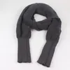 Scarves Chic Women Winter Shawl Soft Anti-shrink Scarf Pure Color