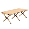 أثاث طاولة قابلة للطي من الخشب الصلب المحمول لجميع الأغراض مربعة مكتب النزهة لأدوات التخييم في الهواء الطلق/الداخلي
