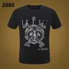 新しいスタイルフィリッププレーンメンTシャツデザイナーPPスカルダイヤモンドTシャツ短袖ボアマグマブランドTシャツ高品質の頭蓋骨TシャツTOPS FP2080
