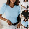 Women's Blouses Women Tops Faux Pearl Sweat-absorbent Streetwear Top Blouse Casual Slim Printed T-shirt Woman Shirt Clothes