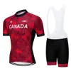 2021 Summer Canada Cycling Jersey 20D Bike Shorts Bib Set Ropa Ciclismo Mens Mtb Pro Cykel Maillot Bottom Clothing231Z