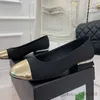 Couro legítimo feminino Sapatilhas de balé causais pérola salto baixo sapatos de grife de lazer outono sapatos femininos bico redondo mocassins zapatillas mujer