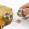 Bagues de grappe à la main chanceux Pixi anneau hommes et femmes tendance ouverture réglable transbordement Style chinois bijoux accessoires