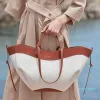 2023 nova bolsa de lona de designer de moda feminina couro Cyme portátil grande capacidade para compras de alta qualidade