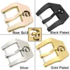 Watch Bands ZLIMSN Watch Buckle Stainless Steel Brushed Skull Watch Buckles Link Connector 24 26mm Watchband Clasp K55 230619