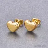 Stud Popüler Küpeler Kalp Lover Küpeler Kadın Mücevher Hediyesi için Gül Altın Gümüş Saplama R230619