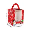 Geschenkverpakking 4 stks Kerst Cupcake Doos Cup Cake Koekjes Verpakking Presenteert Sneeuwman Kerstman Festival Party Gebak