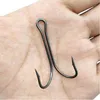 Ami da pesca 130pcsbox Gambo lungo Doppio amo da pesca Ganci per esche artificiali per esche Fly Tying Duple Hook per ami da pesca Jig Bass 230619