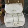 Sacos de ombro bolsa de alta qualidade designer saco 2024 novo premium pele de carneiro duma mochila perfumada vovó lingge corrente listrada um ombro mulheres tote