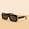 Moon Rectangle Sunglasses Havana Brown Lens Women Sun Shades Summer Sunnies gafas de sol Sonnenbrille UV400 Eyewear with Box