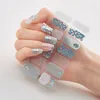 Adesivi per unghie Tre tipi 0f Design minimalista Fashion Polish Tips Design Full Cover Sticker Glitter Series