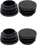 Hurtowe domowe sundries Plastics 1 "cal okrągłe plastikowe wtyczki otworu wkładki czarne czapki metalowe rurki sprzętowe Ochrona poślizgu