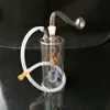 Fabricación de pipas de vidrio para fumar Bongs soplados a mano Nueva botella de humo de agua de vidrio con filtro silencioso
