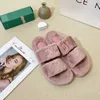 Top Quality Designer Luxe Femmes Pantoufles Dames Hiver Laine Diapositives Fourrure Fluffy Furry WarmSandals Confortable Fuzzy Girl Slipper