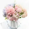 Dried Flowers Bouquet of Hydrangea Artificial Flower Home Decoration Accessories Wedding Diy Dining Table Cabinet Indoor Furnishings