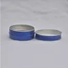 30 ml niebieski mały okrągły pusty balsam aluminiowy garnek mini podróż metalowy krem ​​kosmetyczny słoik próbka stado do pielęgnacji skóry butelki