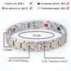 Braccialetti con ciondoli Energia di ioni negativi Bracciale in acciaio al titanio Anti-radiazioni Uomo inossidabile Magnetico Anti-affaticamento Salute