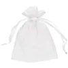 Sacs en Organza blanc, pochette cadeau, sac pour cadeaux de mariage, 13cm x 18 cm, 5x7 pouces, 11 couleurs, ivoire, or, bleu, 200 pièces, 241x