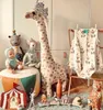 Partihandel tecknad giraff barn plysch leksak docka kastkudde baby kastkudde