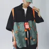 Herenpolo's Heren Zomer Hiphop Mode Cargo Polo met korte mouwen Splitsing Oversized Harajuku Y2K-shirt Fake Two Vest Shirts met halve mouwen 230617