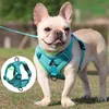 Dog Collars Leashes No Pull Harness and Leash Set Adjustable Pet Vest For Small Dogs Cats Reflective Mesh Chest Strap French Bulldog 230619