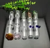 Glass Smoking Pipes Manufacture Hand-blown bongs Flat mouth filter glass suction nozzle