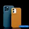 Oryginalna skórzana obudowa na iPhone 11 Pro Max Magnec Bezprzewodowa obudowa dla Apple iPhone 11 Połączenia telefonu komórkowego Cover Cover ShellL230619