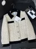 مصممة للسترات للسيدات الصيف نيو ستايل المشاهير سليم فيلفيت لوحة Plaid Plaid Plaid Short Coat for Women KS4E