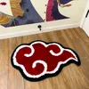 Japanese Anime Red Cloud Doormat Mat Anti-Slip Kitchen Bedroom Handmade Tufted Rug Carpet Living Room Entrance Rug Home Decor L230619