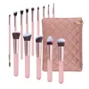 Makeup Brushes 14pcs Professional Set Eye Shadow Foundation Powder Brush Eyeshadow Beauty Tool Pink Gift