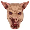 Party Masks CGMGTSN Movie Bullets of Justice Horror Creepy Pig Head Latex Masker Animal Scary Cosplay Costume Festival Supplies Mask Unisex 230617