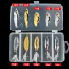 Iscas Iscas 10-20Pçs Conjunto de Iscas de Pesca Metal Spinner Colher Lantejoulas com Caixa Equipamento de Pesca Isca Artificial Rígida 230619